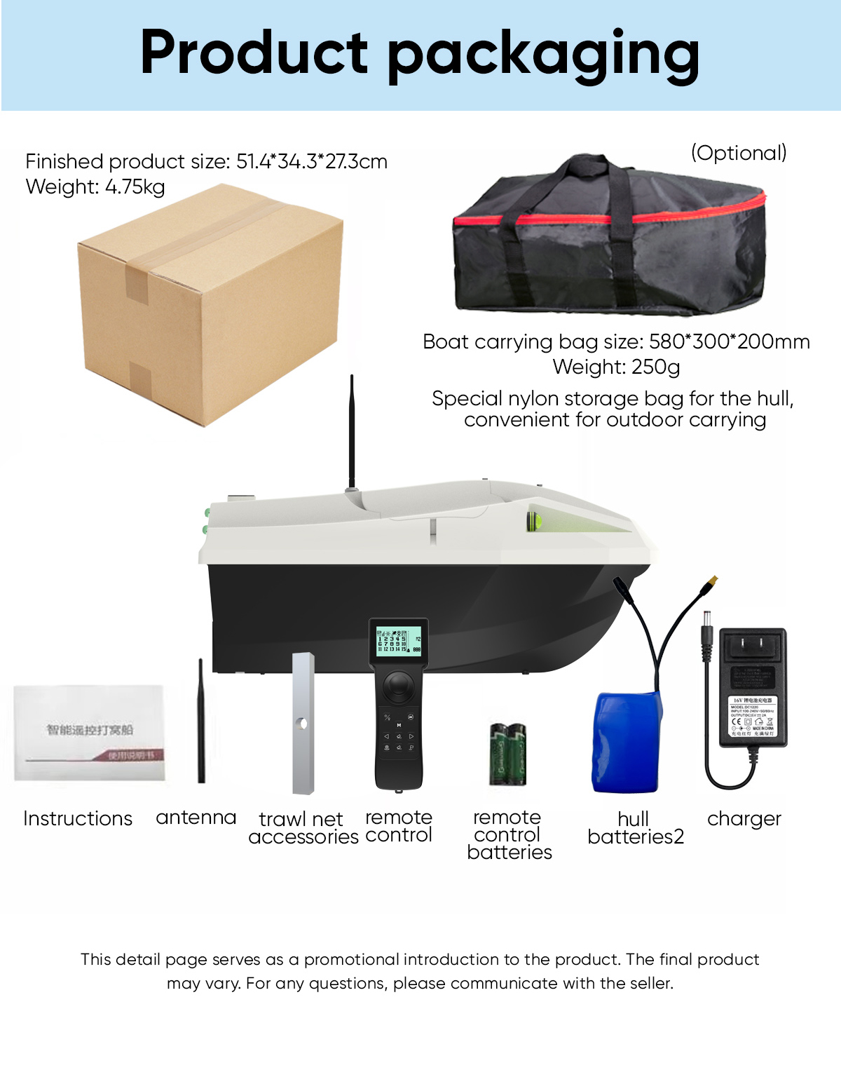 Automatisches RC-Angelköderboo – Fishing Boat Gps Bewertung und Preis